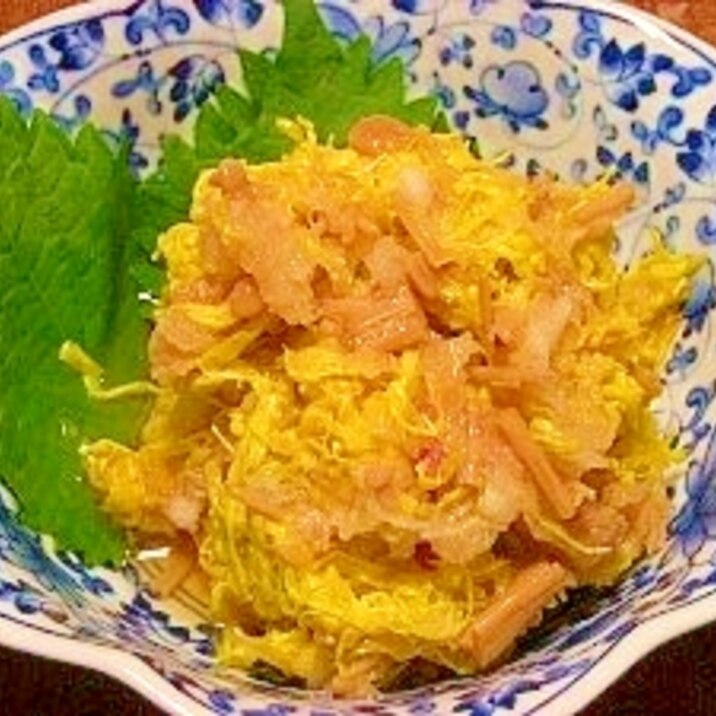 菊のなめ茸おろし和え